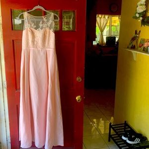 David’s Bridal Oleg Cassini Bridesmaid Dress. Official color: Petal. Worn Once.